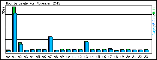 Hourly usage
