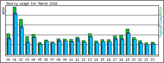 Hourly usage